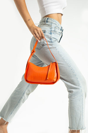 Women'S Crocodile Baguette Bag
