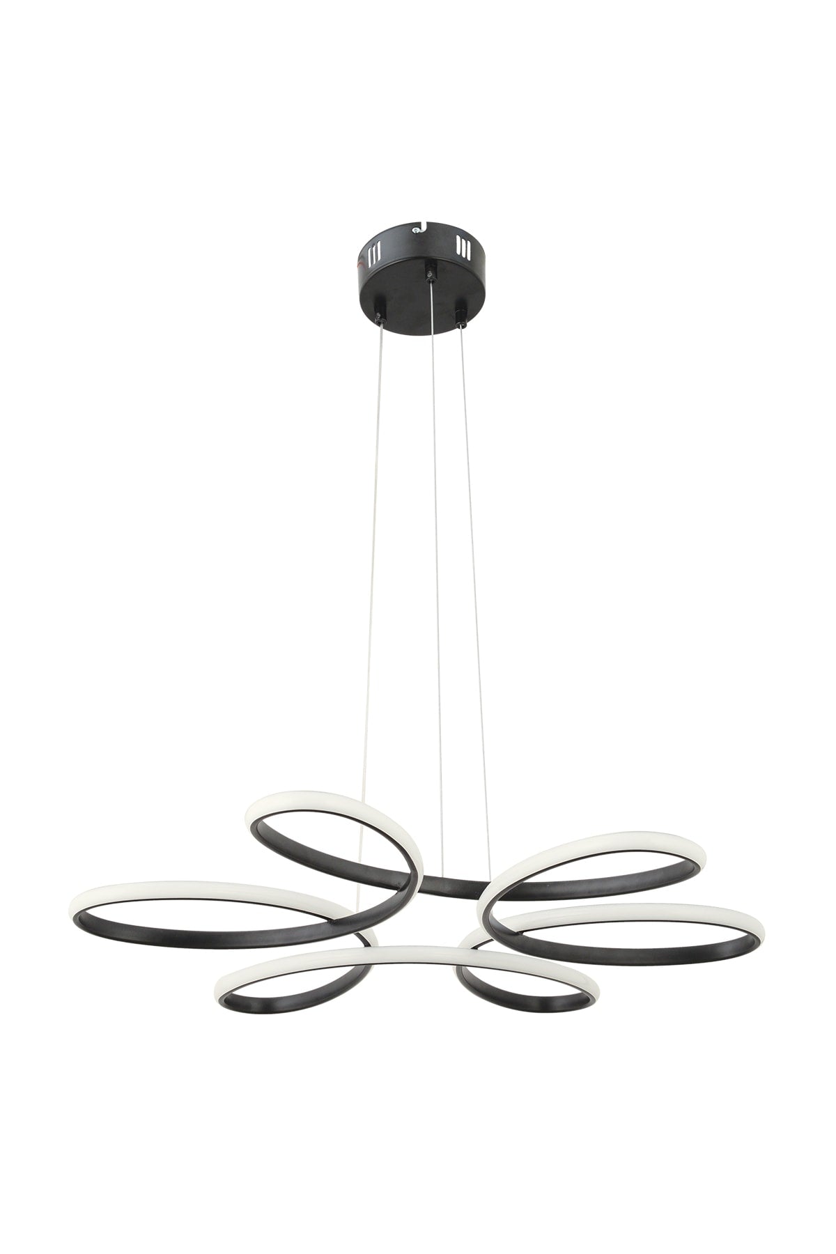 Flora Schwarz Moderne Pendelleuchte Led Kronleuchter