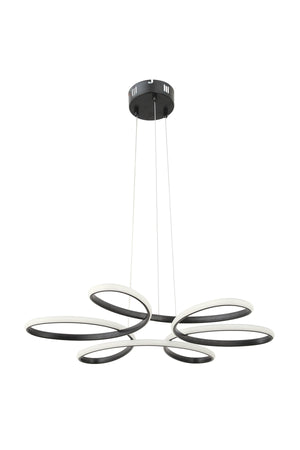 Flora Schwarz Moderne Pendelleuchte Led Kronleuchter