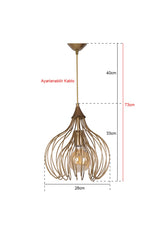 Ruban Gold Chandelier Mtla-46