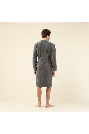 Chic Men's Bathrobe Anthracite - Swordslife