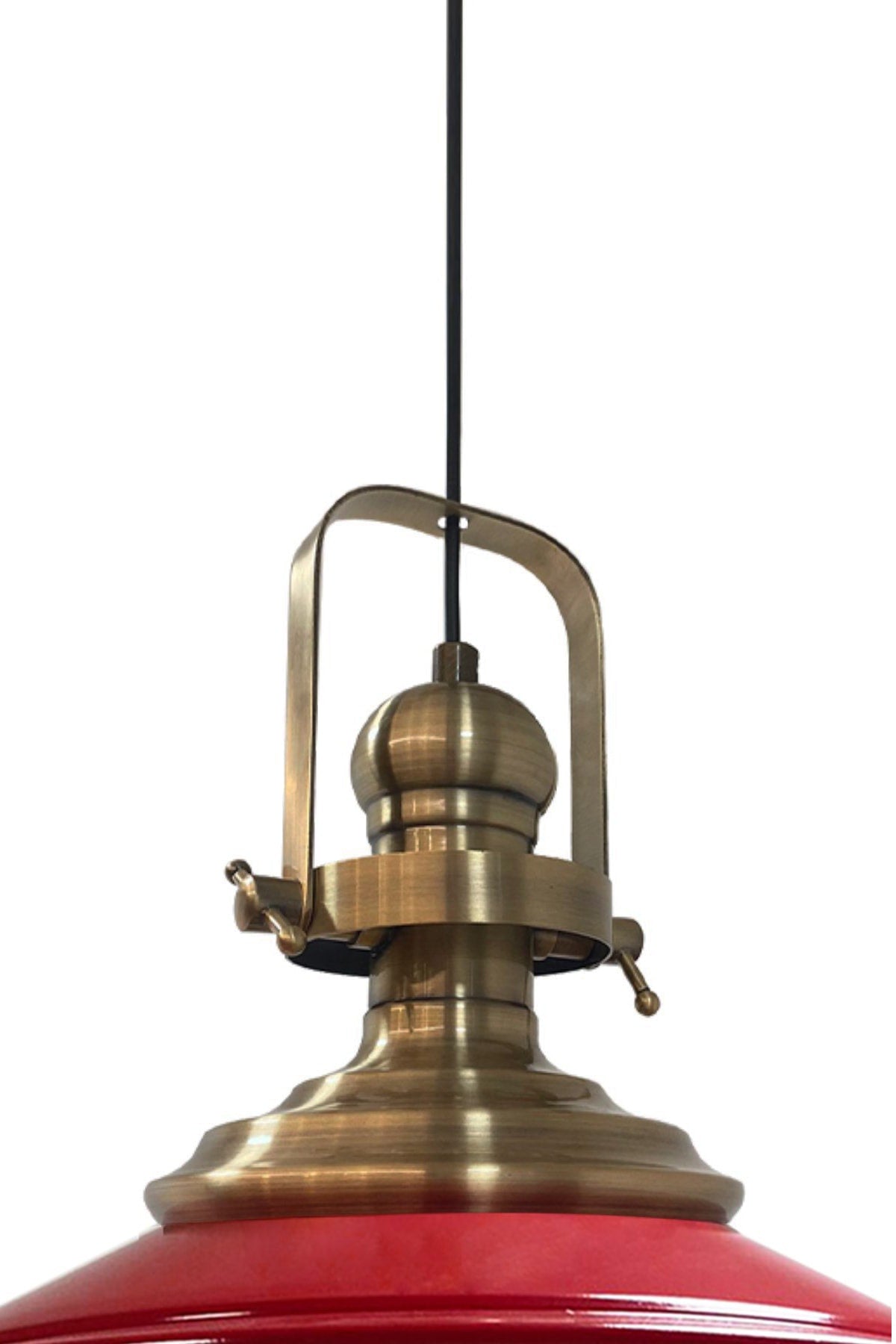 Red Noble Single Chandelier Antique Headboard Retro Pendant Lamp Restaurant Cafe Living Room Chandeliers