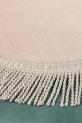 Shareton Cornered Powder 3 Pcs Bath Mat Set Twirl Fringed Tassel Dowry Closet Set - Swordslife