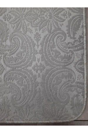 Ultrasoft Patterned Gray Closet Set of 3 Bathroom Carpet Mat Set - Swordslife