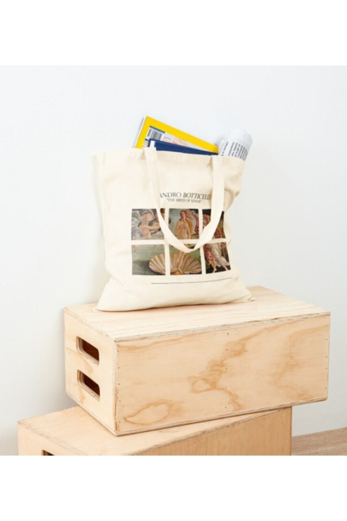 The Birth Of Venus - Sandro Botticelli Raw Cloth Bag