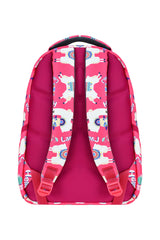 Set of 3, Llama Patterned Patterned Primary School Bag Lunch Box Pen Holder