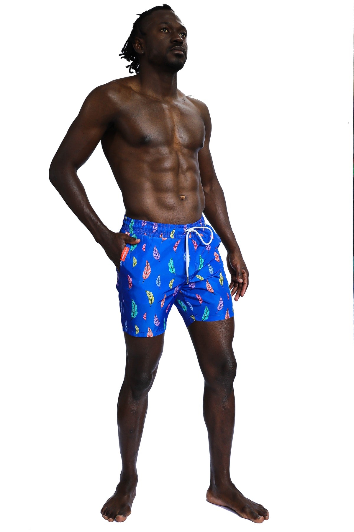 Gemusterte Blue Sea Shorts für Herren