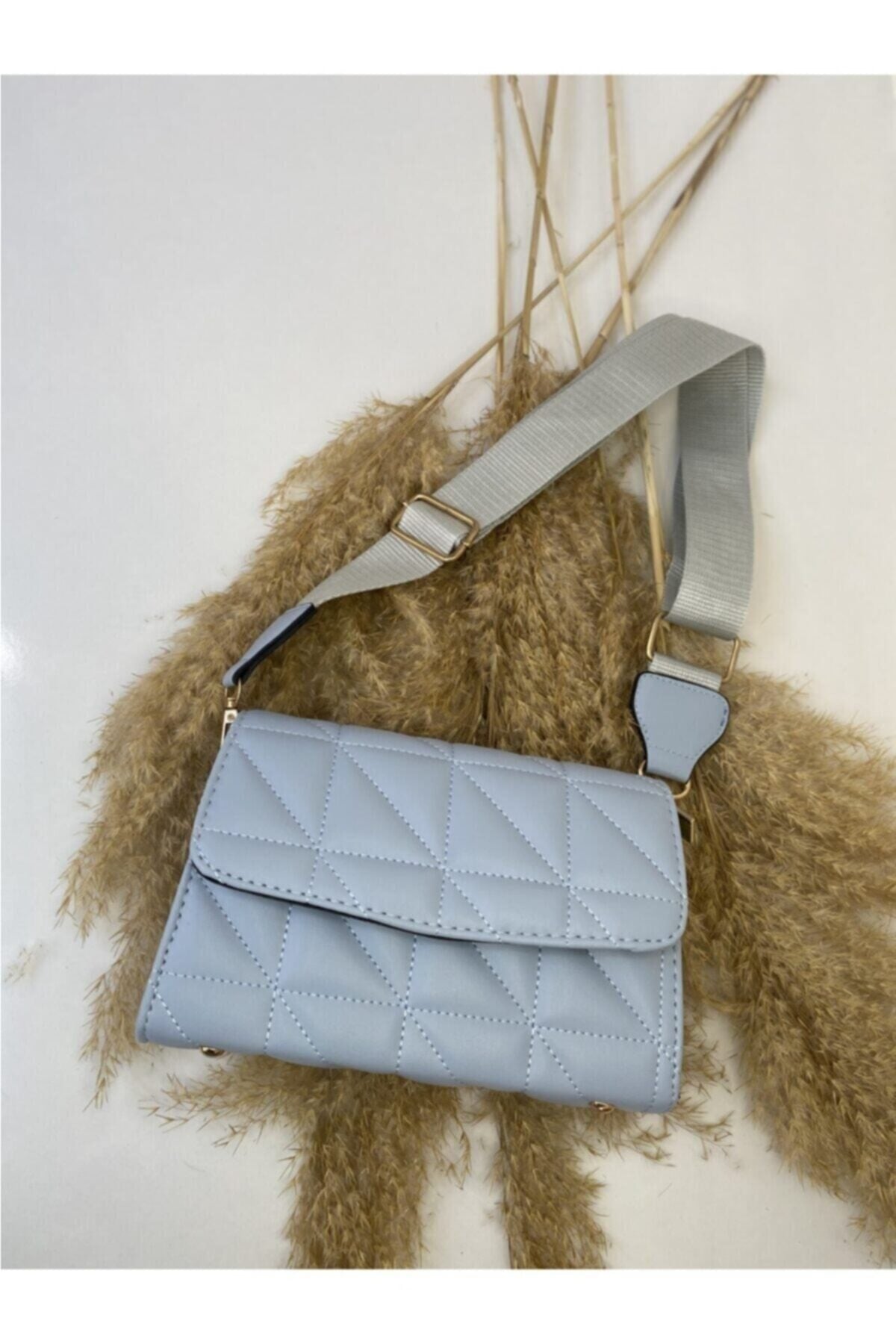 Blue Purse Damen-Umhängetasche mit Säulengurt