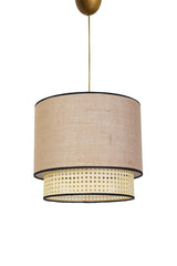 Luster Pendant Lamp Chandelier Beige Cream