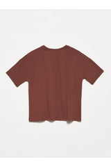 3683 Basic T-shirt-brown - Swordslife