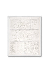 Datça Patchwork Natural Cotton 2 Piece Bathroom Rug Set 60x100 50x60 Cm White - Swordslife