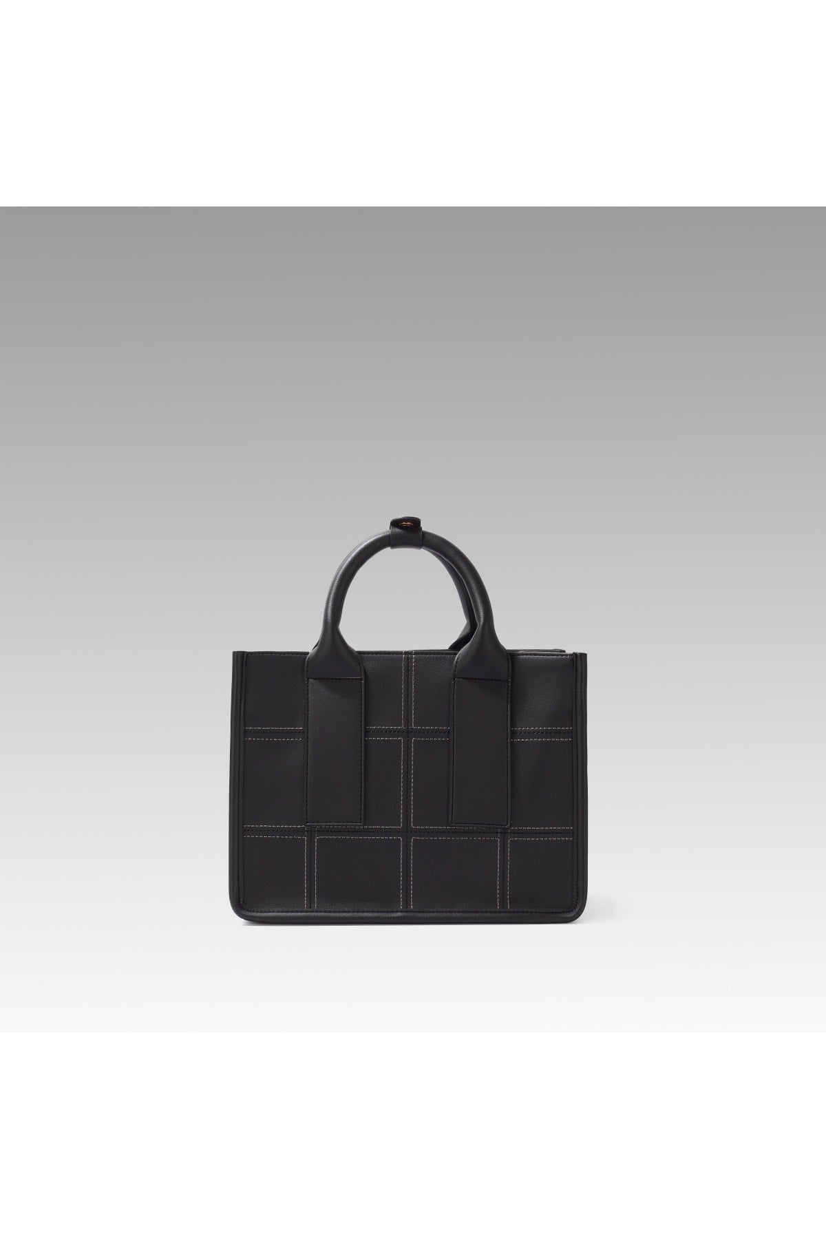 Schwarze bestickte Umhängetasche