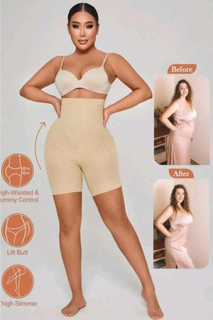 Premium Seamless Seamless Gathering Firming Push Up Shorts Corset - Swordslife