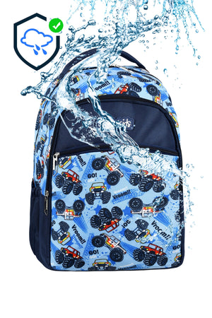 Licensed Car Patterned Primary School Bag Lunch Box And Pencil Holder Set Of 3