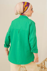 Oversize Basic Shirt Pastel Green - Swordslife