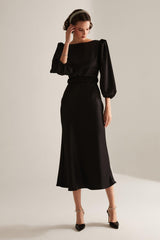 Heleny Special Design Black Engagement Dress - Swordslife