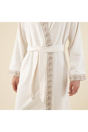 Laudel Unisex Bathrobe Ecru - Swordslife