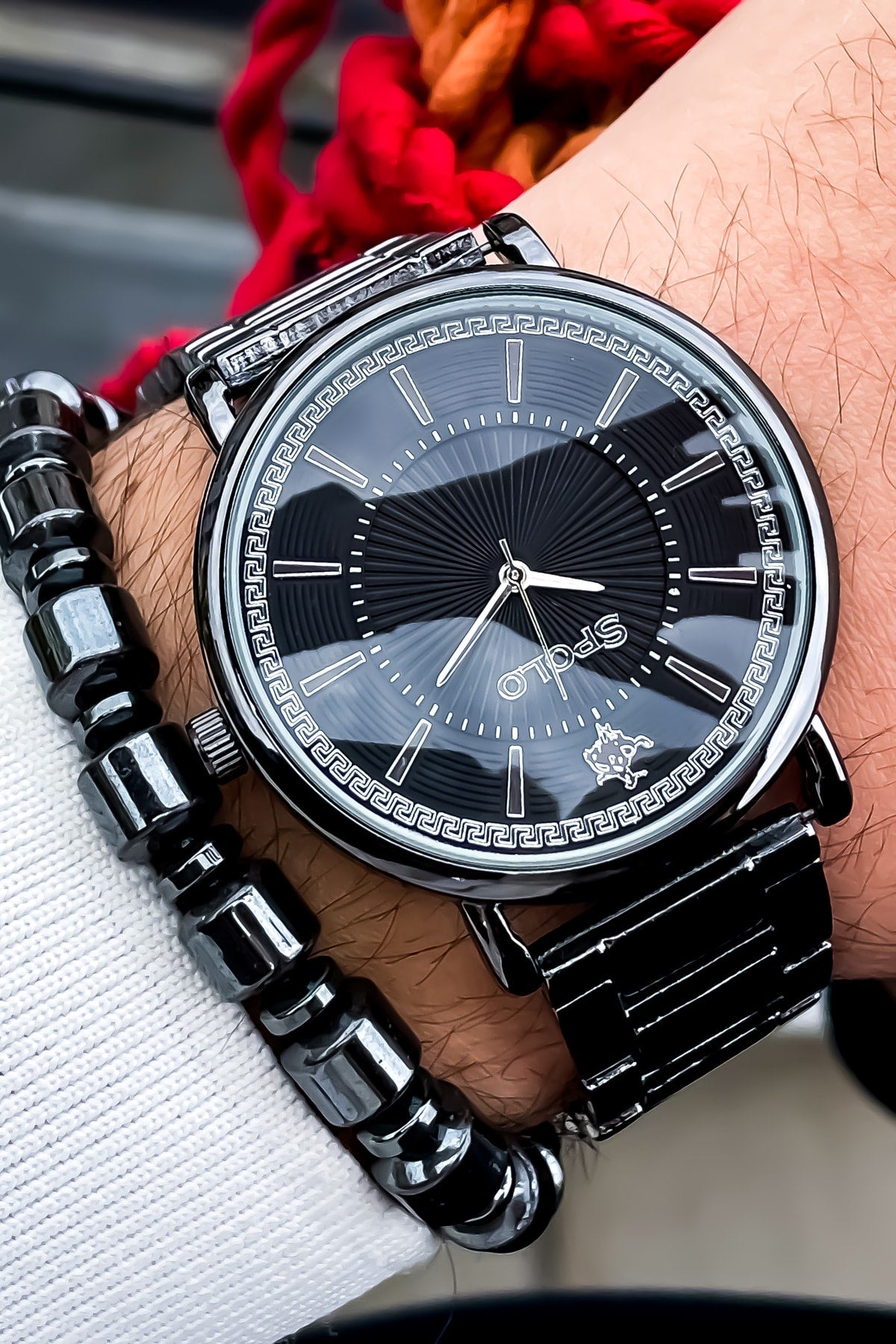 Steel Band Men'S Wristwatch Waterproof+Wristband