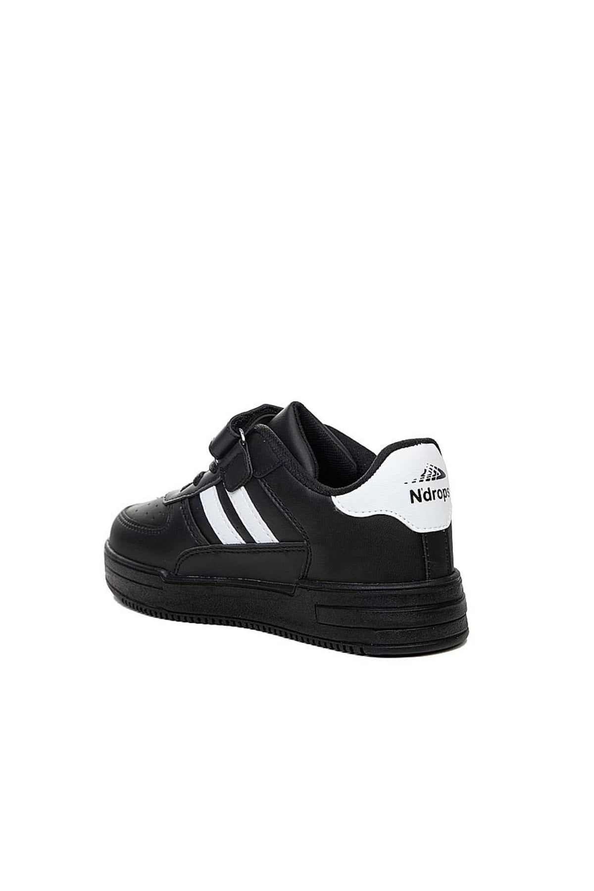 , Skin, Orthopedic, Velcro, Black and White Color Kids Sports Shoes