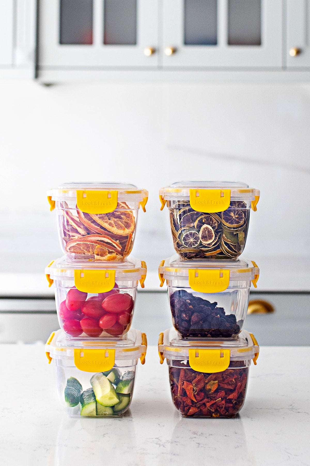 World 6 Sealed Sealed Vacuum Lid Food Supply Breakfast Picnic Storage Container Set 1000 Ml