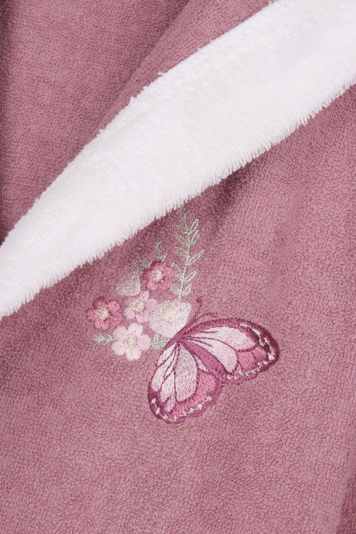 100% Cotton Hooded Embroidered Girl's Bathrobe - Swordslife