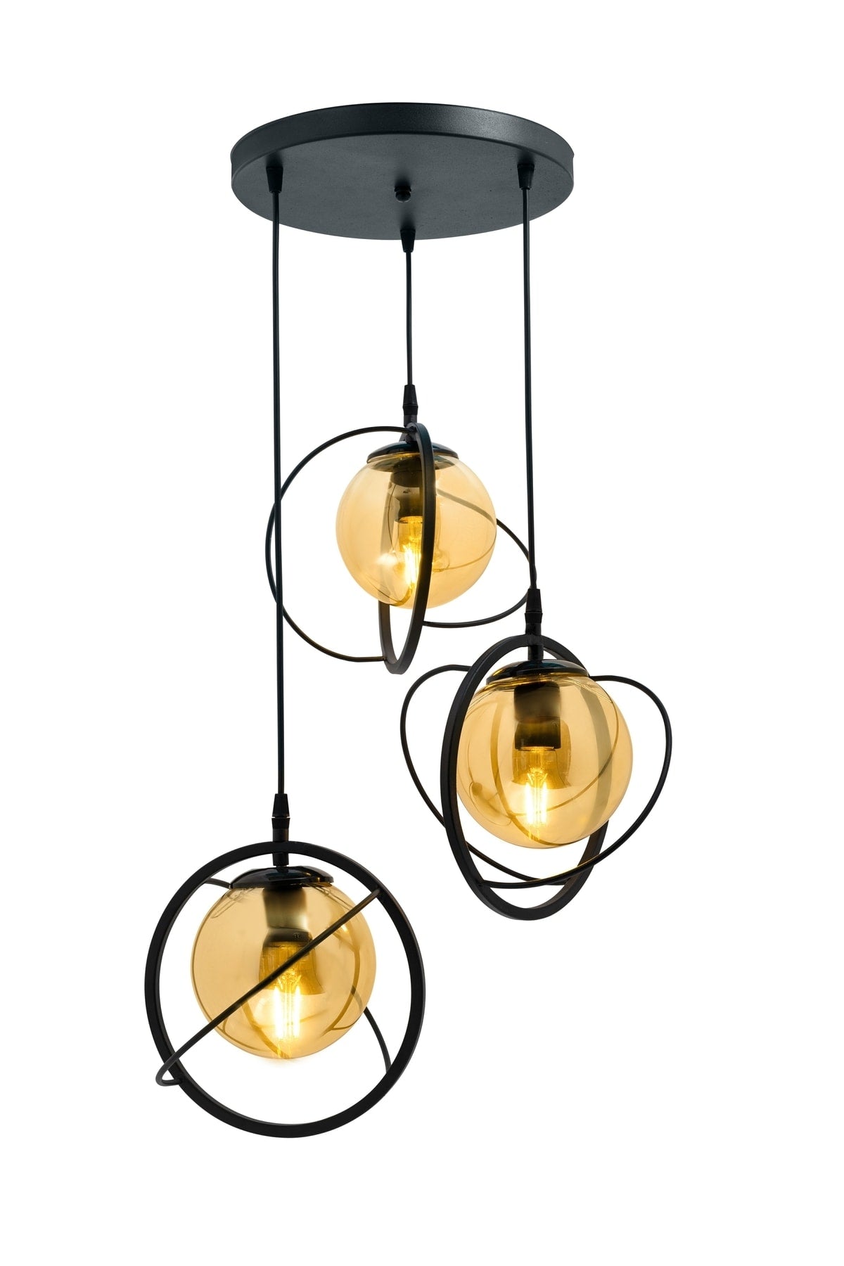 World 3 Piece Tray. Glop Black Chandelier With Honey Colored Glass. Living Room, Kitchen, Teenager, Room, Bedroom, Store