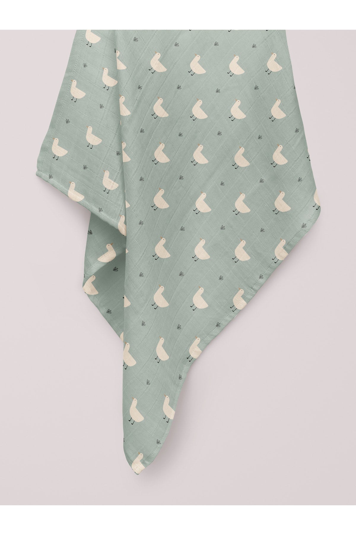 Minty Duck Organic Crinkle Square Muslin Cover 100 X 100 Cm