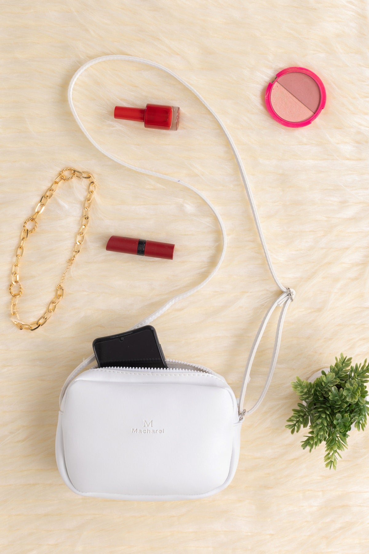 Women'S Original Mini Urban Crossbody Zippered Adjustable Strap Model Hand Arm And Shoulder Bag