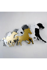 3d Horse Herd Metal Wall Decor , Metal Wall Decor - Swordslife