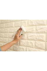 3d White Brick Panel 77x70 Cm Self Adhesive Cushion Panel Wall Panel - Swordslife