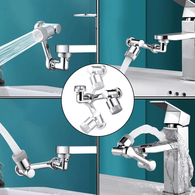 Universal 1080 Swivel Faucet Aerator Multifunction Faucet Extender Universal Swivel Splash Resistant Shower - Swordslife