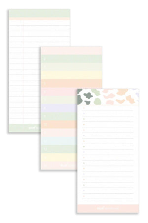 Set of 3 Desktop Planner Notepads