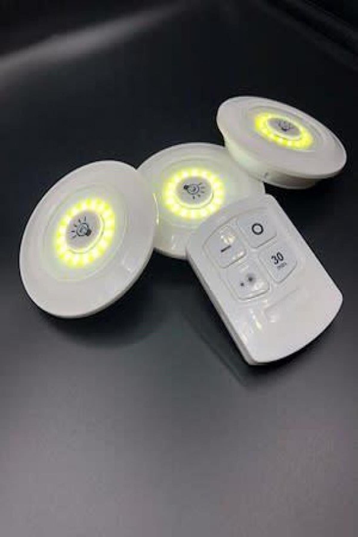 3 Remote Controlled Adhesive Wireless Led