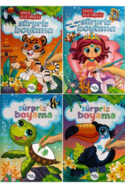 Set of 4 Surprise Coloring Books - Swordslife