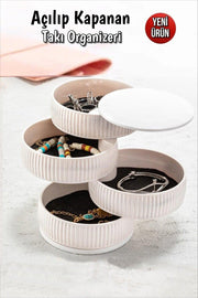 4-Storey Revolving Folding Jewelry Organizer