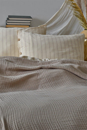 4 Layer Muslin 100% Cotton Double Pique - Bedspread - Swordslife