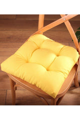 4 Pcs Lux Pofidik Yellow Chair Cushion Special Stitched Laced 40x40cm - Swordslife