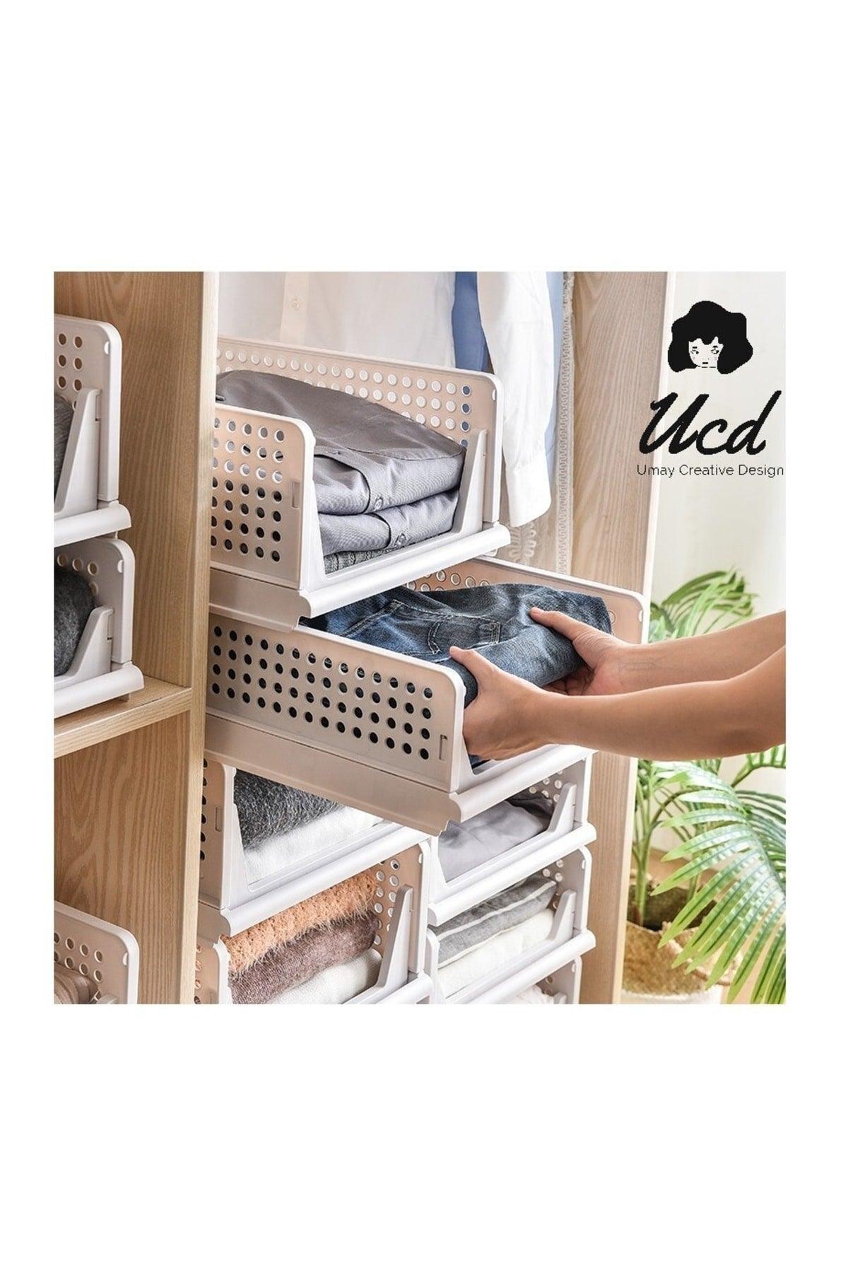 Set of 4 Large Foldable Multi-Purpose Wardrobe Sliding Shelf Organizer - Swordslife