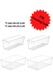 Set of 4 Refrigerator & Cabinet Organizer, Organizer Box - Swordslife