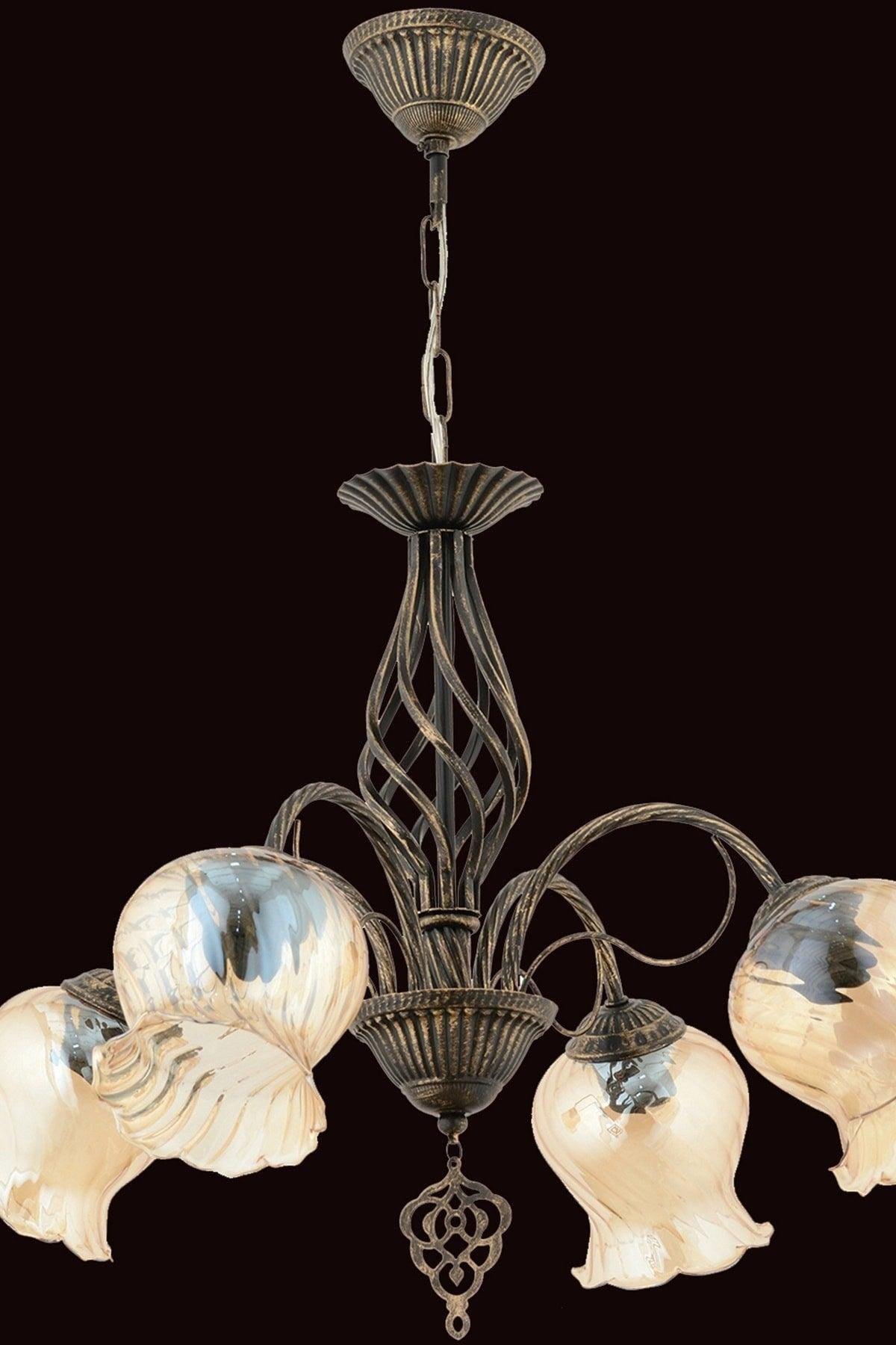 4 Piece Tumbled Color Chandelier - Swordslife