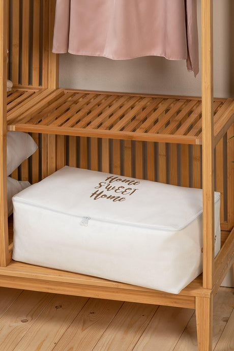 Set of 4 White Color Printed Storage Bags - Swordslife