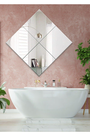 4 Piece Square Wall And Full Length Mirror Set 30x30cm - Swordslife