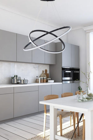 40/30 White Light 2 Pcs Black Case Led Chandelier - Swordslife