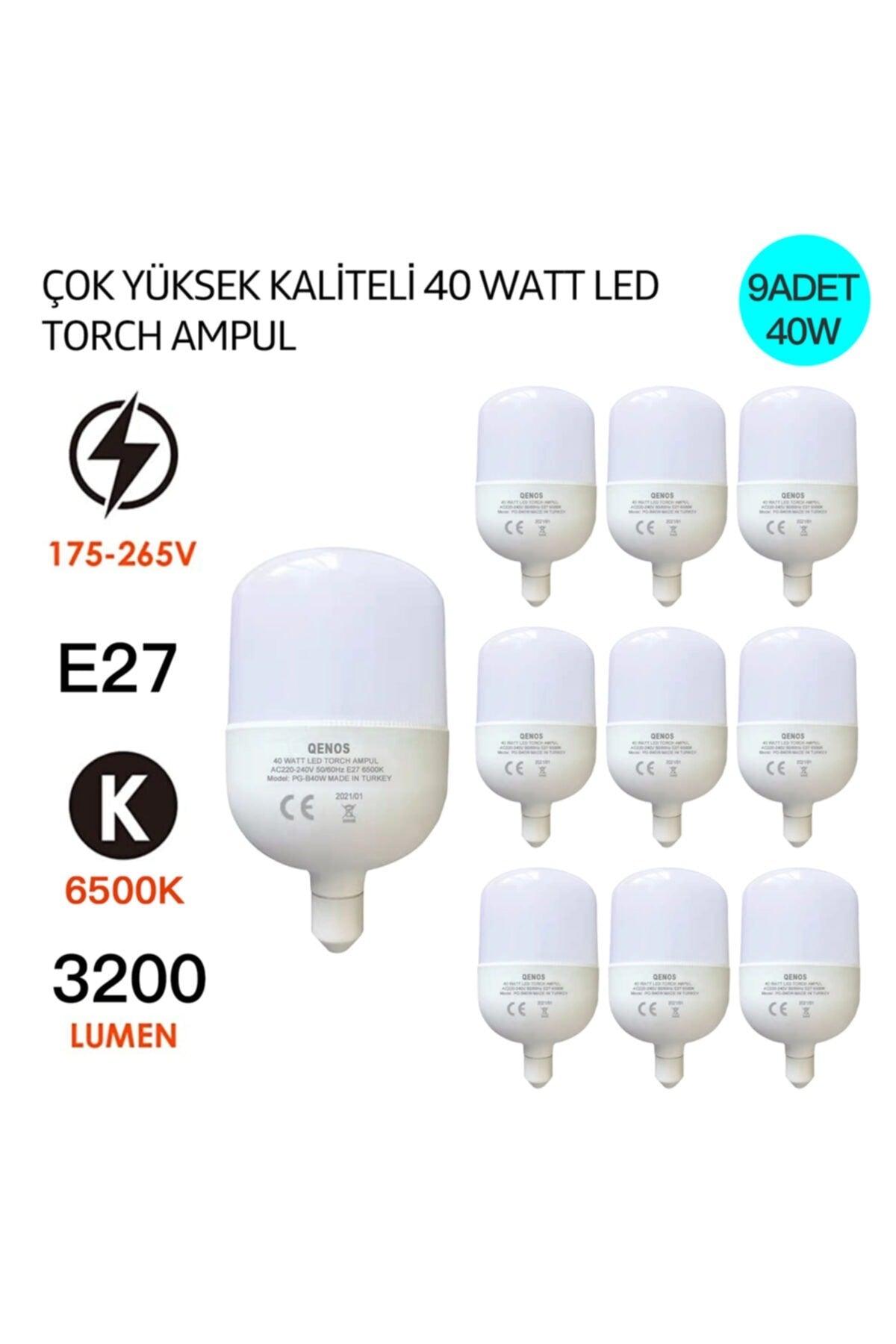 40 Watt Torch Led Bulb - White – 9 Pack Ecopack