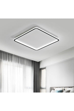 40*40 Square Plafonyer Samsung Led Chandelier Black Color Frame 4000k - Swordslife