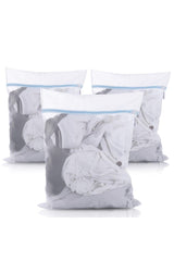 40*50 3 Pcs Laundry Washing Net Bag Washing Net Bag Colorful Zippered - Swordslife