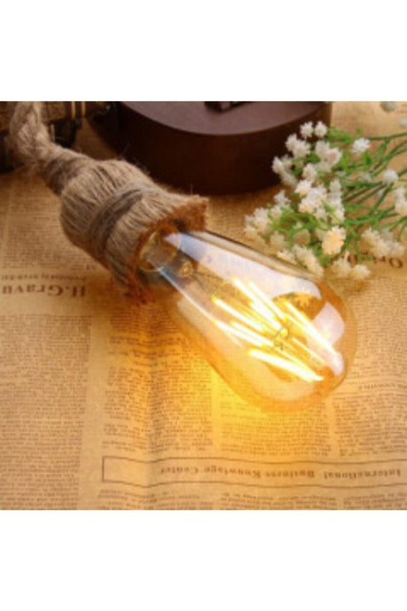 4284 6w Long Filament Rustic Bulb E27 Socket