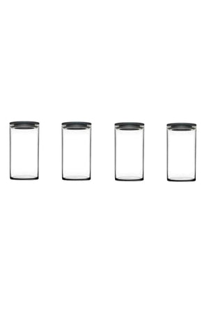 43736 Vacuum Glass Jar - Glass Supply Storage Container 4 Pcs Gray Fma55510 010oa - Swordslife