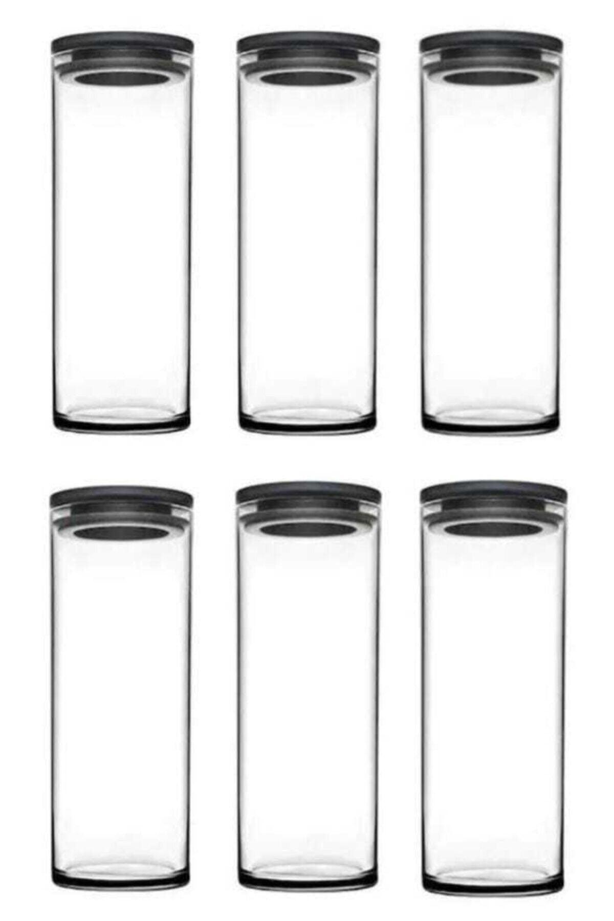 43756 Vacuum Glass Jar - Glass Supply Storage Container 6 Pcs. Gray 43756 - Swordslife
