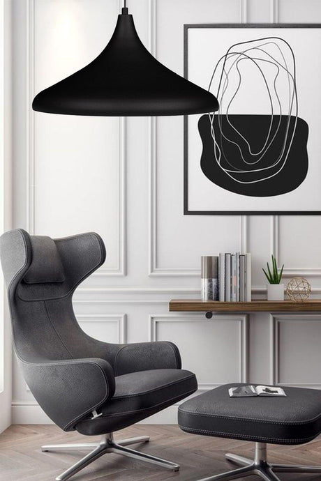 45 cm Diameter Champion Xl Black Chandelier Single Pendant Lamp Office Cafe Reception Kitchen Chandeliers - Swordslife